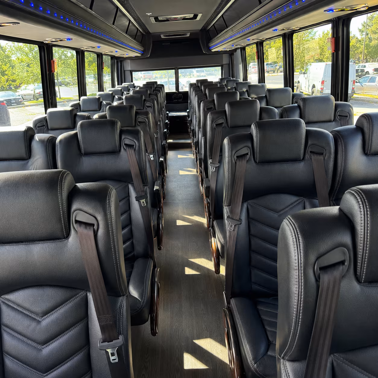 clearwater 25 passenger minibus inside