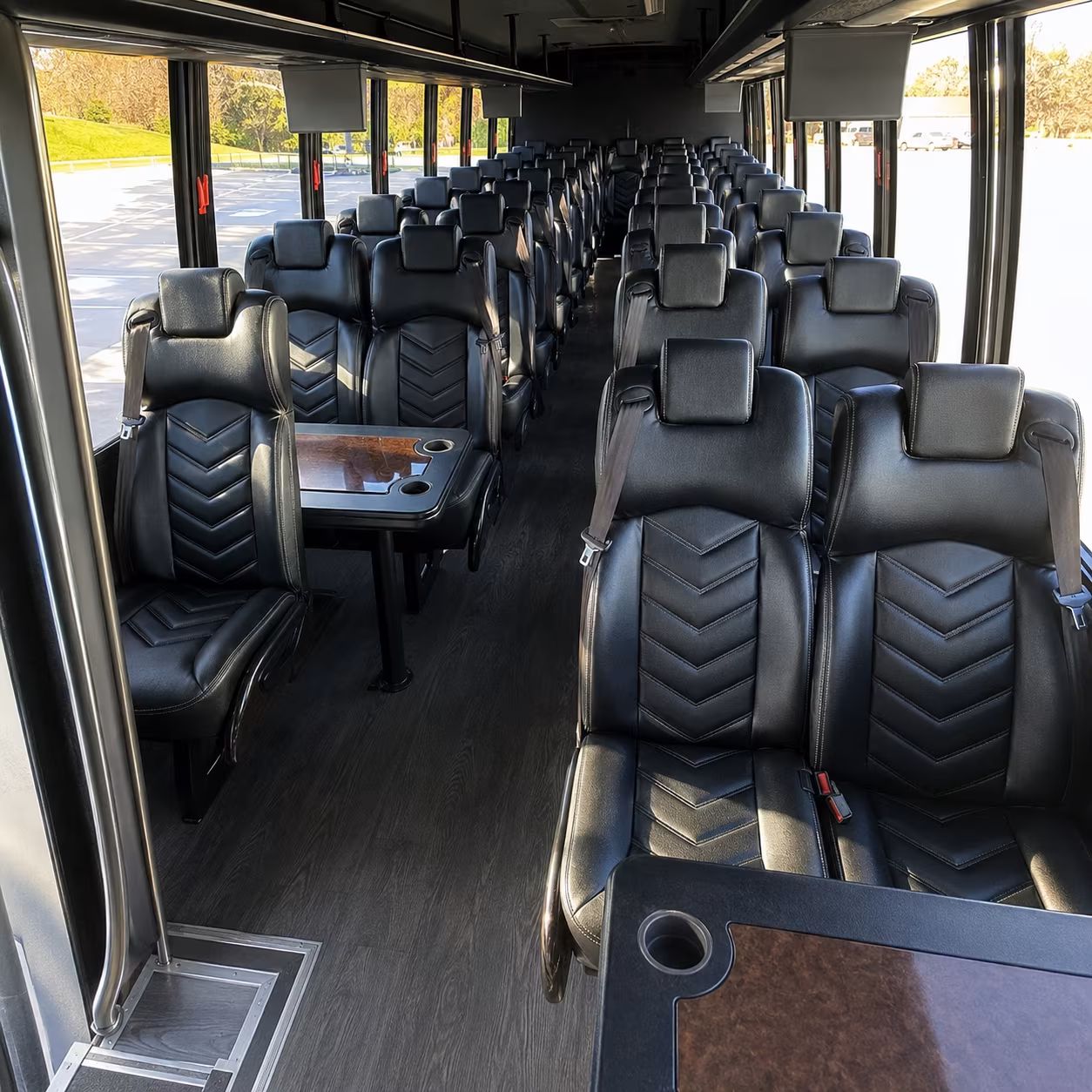 clearwater 25 passenger minibus interior