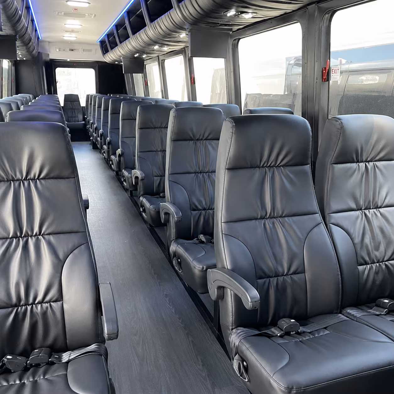 clearwater 30 passenger minibus inside