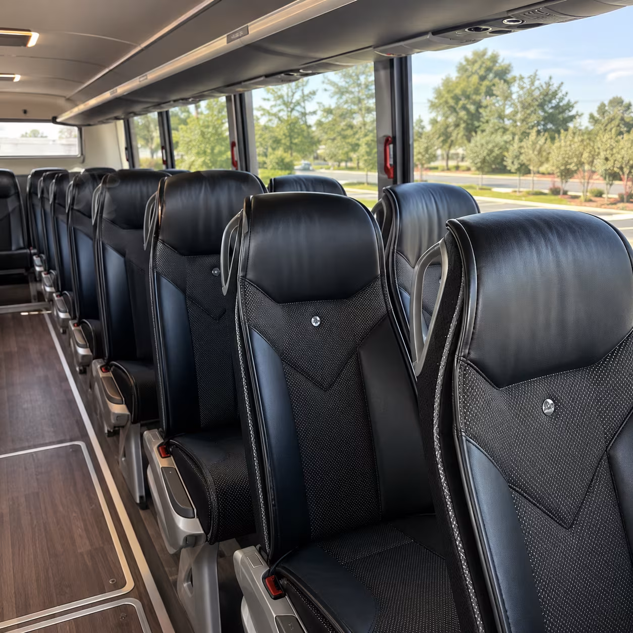 clearwater 45 passenger charter bus interior