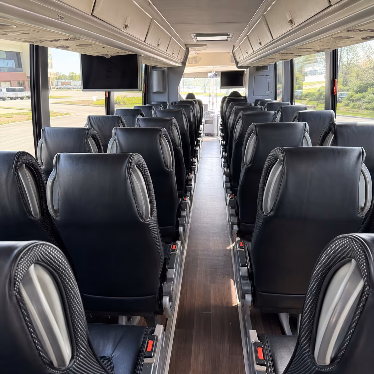 clearwater 56 passenger charter bus inside